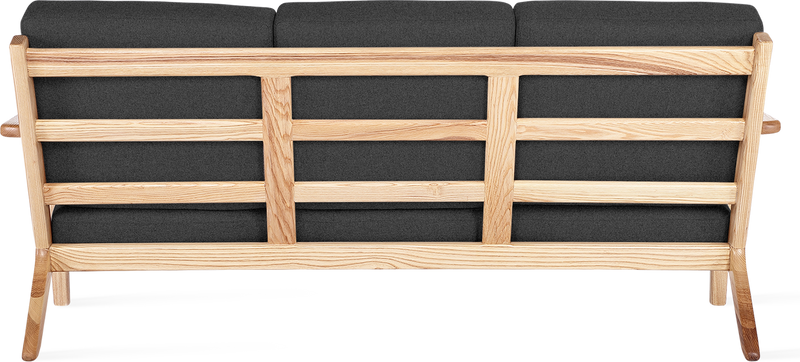 GE 290 Plank 3 -Sitzer -Sofa Ash Wood / Charcoal Grey