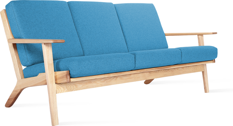 GE 290 Plank 3 -sits soffa Ash Wood / Morocan Blue