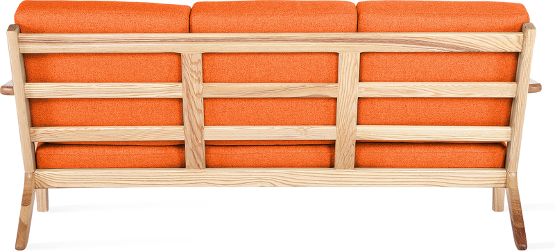 GE 290 planke 3 seters sofa Ash Wood / Orange