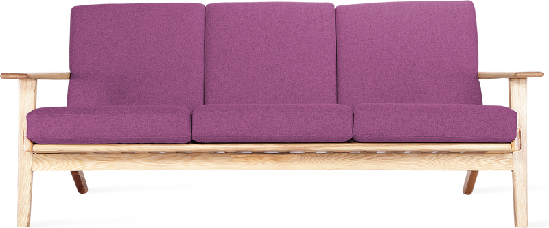 GE 290 Plank 3 -zitplaatsen Ash Wood / Purple
