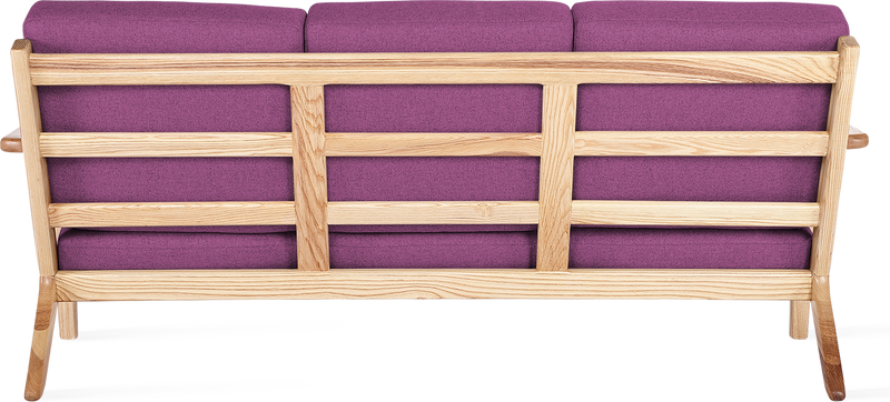 GE 290 Plank 3 -Sitzer -Sofa Ash Wood / Purple