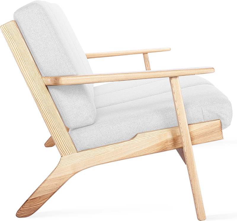 GE 290 Plank 3 Seater Sofa Ash Wood / White