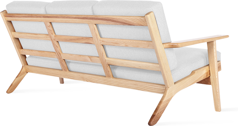 GE 290 planke 3 seters sofa Ash Wood / White