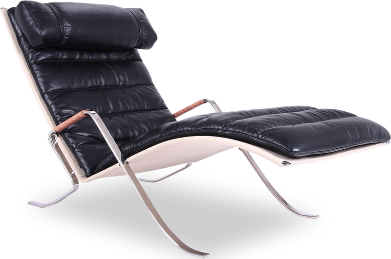 FK87 Style Grasshopper Lounge Chair Black