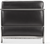 Petit im LC2 -Stil - 3 Sitzsofa - schwarzes Leder Black
