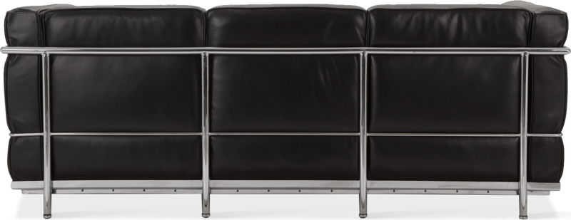 LC2 Style Petit - Sofa à 3 sièges - Cuir noir Black