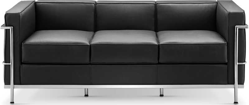 Sofá de 3 plazas de estilo LC2 Black