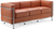 LC2 -Stil 3 -Sitzer -Sofa Cognac