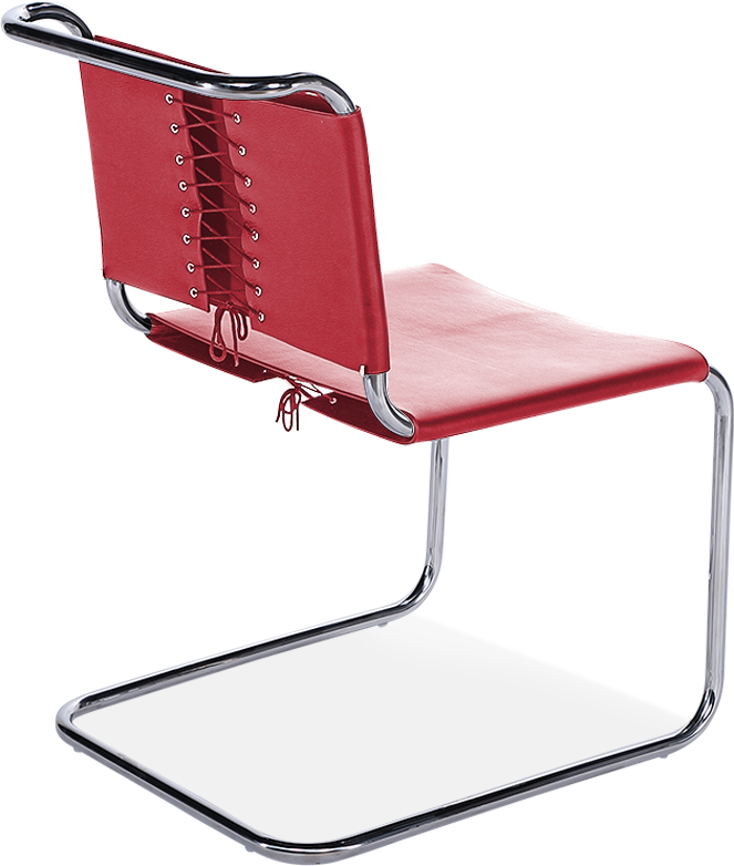 Mart Stam -stoel Premium Leather / Red