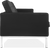 Knoll 3 seter sofa Italian Leather / Black