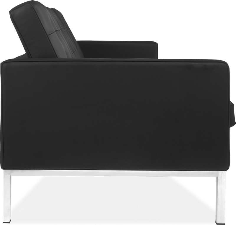 Knoll 3 Seater Sofa Italian Leather / Black