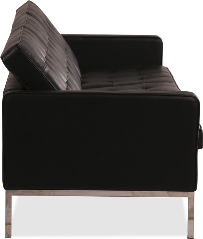 Knoll 3 seter sofa Premium Leather / Black