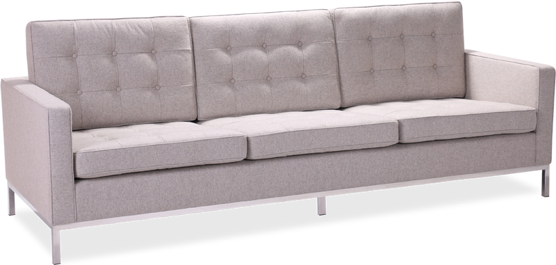 Knoll 3 -Sitzer -Sofa Wool / Light Pebble Grey