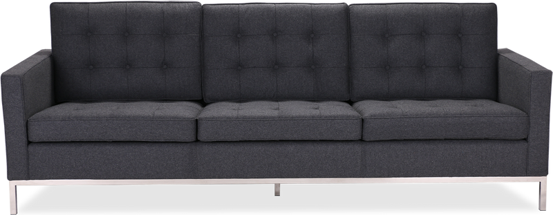 Knoll 3 -Sitzer -Sofa Wool / Charcoal Grey